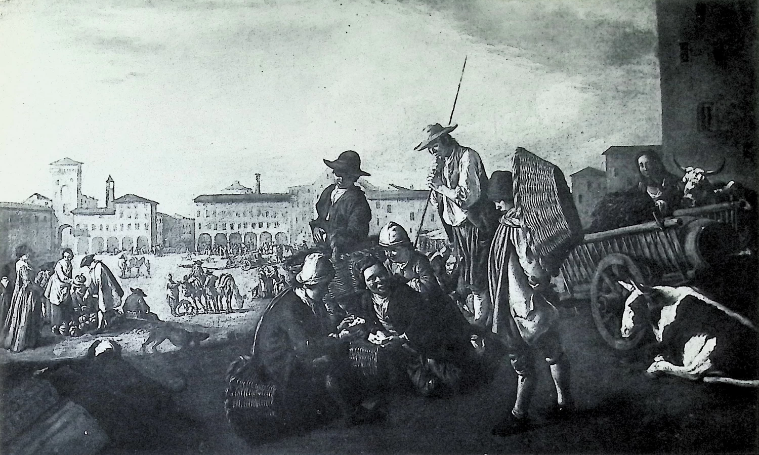 Giacomo Ceruti, il Pitocchetto - 249, Mercato in piazza